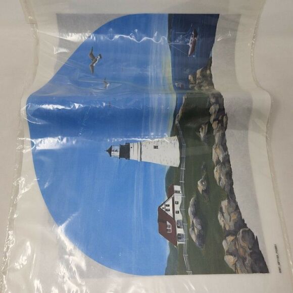 TATOUAGE DECORATIVE TRANSFER DESIGNS CAROLYN YOVAN LIGHTHOUSE SEA KIT 14" X 24" - Picture 2 of 4